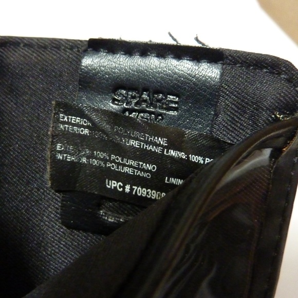 Mens Black Leather Trifold Wallet ID Window Credit Card Case Holder KEYCHAIN - Picture 6 of 10